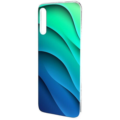 Силиконовый чехол Mcover для Samsung Galaxy A50 с рисунком Лазурные волны силиконовый чехол mcover для samsung galaxy s21 с рисунком лазурные волны
