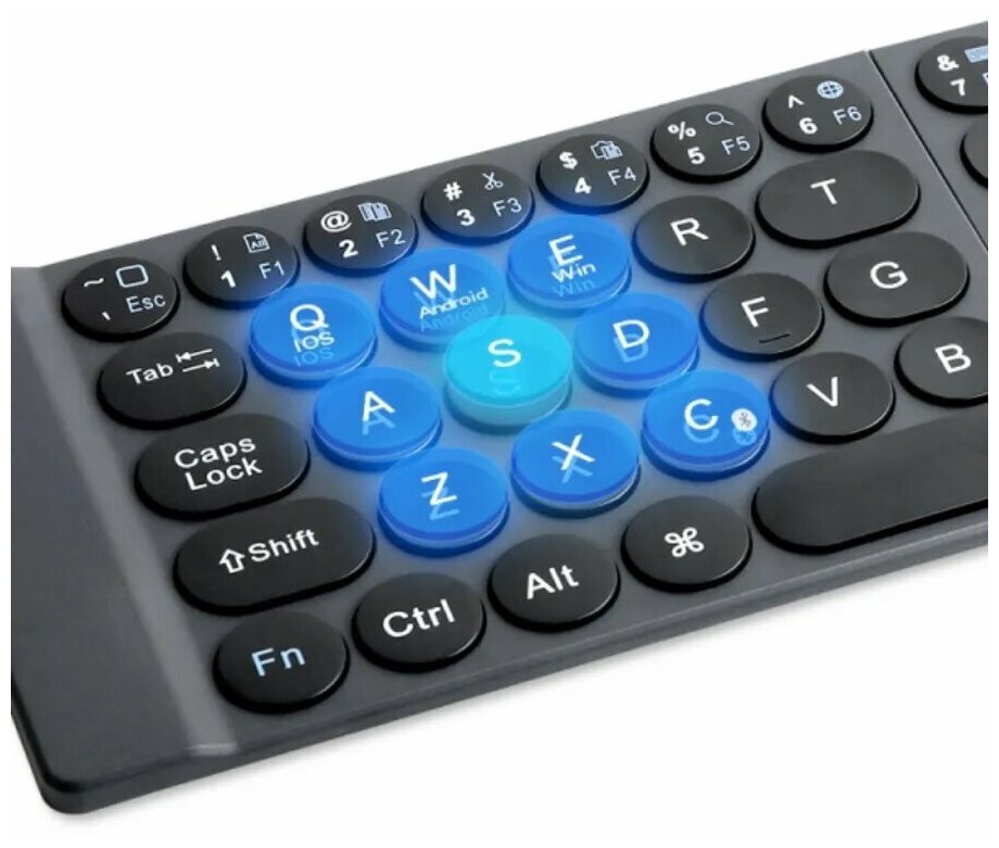 Клавиатура беспроводная WIWU Fold Mini Wireless Keyboard, черный