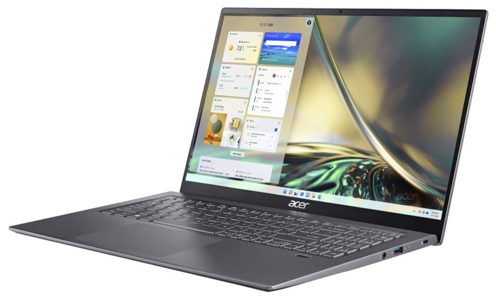 Ноутбук Acer Swift 3 SF316-51-54A3 161 FHD IPSCore i5-11300H16GB512GB SSDIntel Iris Xe GraphicsWin 11 Home 64-bitNoODDсерый NXABDER00G