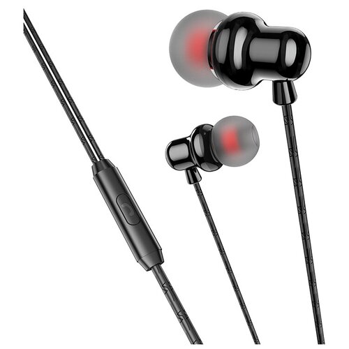 Наушники внутриканальные Borofone BM65 Sole силикон микрофон кнопка ответа регулятор громкости кабель 12м цвет синий 24200₽