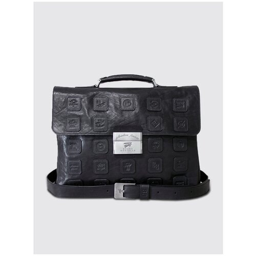 Портфель кожаный деловой Bruno Bartello P-0004, черный