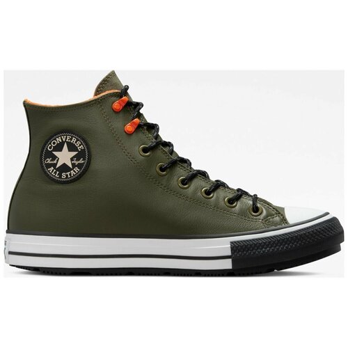 фото Кеды converse cold fusion chuck taylor all star winter 172133 кожаные высокие зеленые (41)