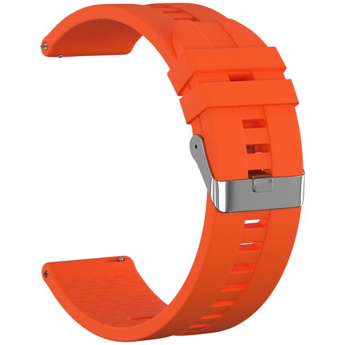 Ремешок силиконовый GSMIN Aztec 20 для Huawei Watch 2 (Оранжевый)