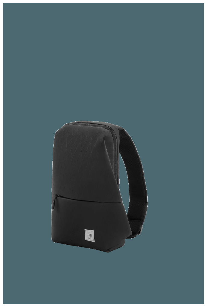Рюкзак NINETYGO City sling bag черный - фото №8