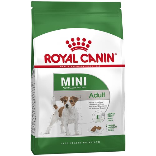 Royal Canin, сухой корм для взрослых собак мелких пород, Мини Эдалт, 800 г корм для собак royal canin mini adult для мелких пород до 8 лет 4 кг