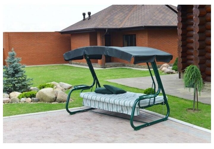 Садовые качели 3-местные Удачная мебель Милан до 350 кг