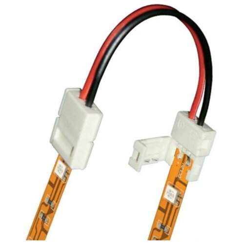 Коннектор для соединения светодиодных лент 5050 между собой Uniel 2 контакта, провод, IP20, 6612 15932090