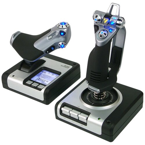 Джойстик Logitech X52 Flight Control System 9кн 2x 8 позперекл throttle Usb 945-000006 1727300₽