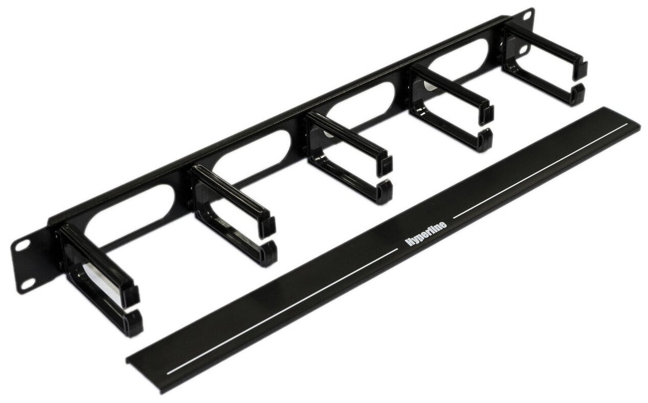 фото Кабельный органайзер Hyperline (CM-1U-5R-PL-COV)