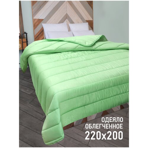 Летнее стеганое одеяло OL-TEX Miotex Бамбук 172х205 см. окантованное / Легкое 2 спальное одеяло Ол-Текс Бамбук / Легкое одеяло 140 x 205 см.