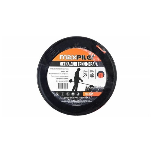 Леска для триммера MaxPiler MLB-33005 3мм*249м, квадрат в бухте