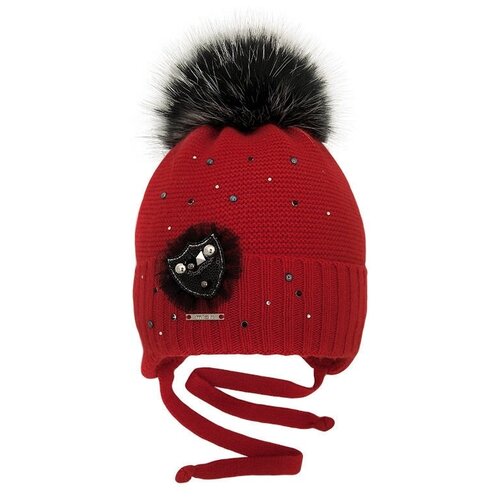 фото Шапка mialt, размер 50-52, красный