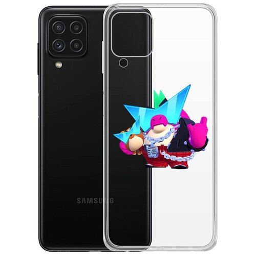 чехол накладка clear case brawl stars хэллоуинская роза для samsung galaxy a22s a226 Чехол-накладка Krutoff Clear Case Brawl Stars-Плохиш Базз для Samsung Galaxy A22/M22 (A225/M225)