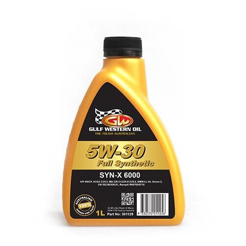 Моторное масло GULF WESTERN Syn-X 6000 Full Syn 5W-30 SN/CF, 1л