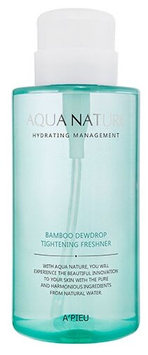 APIEU Тоник Aqua Nature Bamboo Dewdrop Tightening Freshener, 500 мл