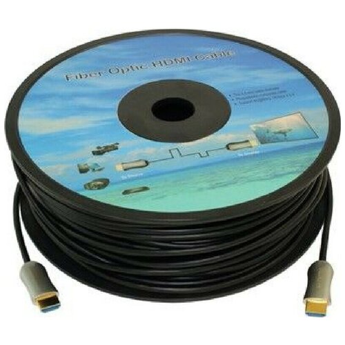 Кабель HDMI/HDMI Fiber Optic 35 м черный