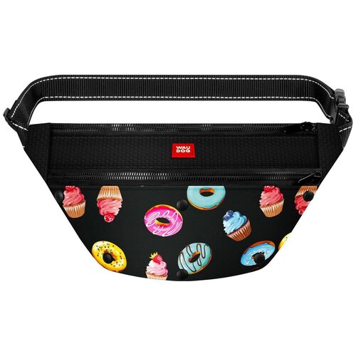 WAUDOG Textile Поясная сумка - бананка, для корма и аксеcсуаров, рисунок 