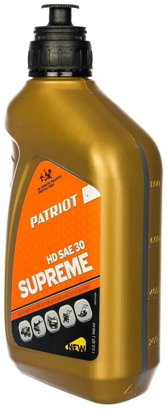 Масло для садовой техники PATRIOT Supreme HD SAE 30