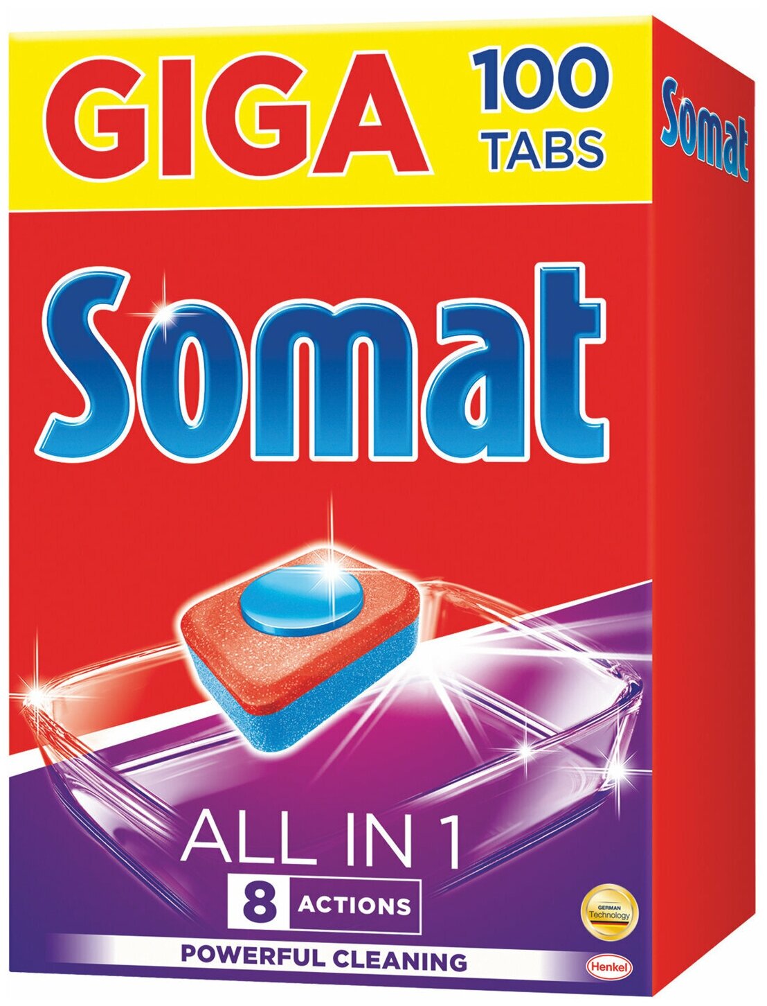 Таблетки для посудомоечной машины Somat All in one tabs 100шт - фотография № 11