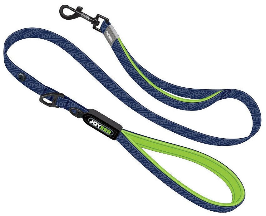 Поводок JOYSER для собак Walk Base Leash XL синий с зеленым