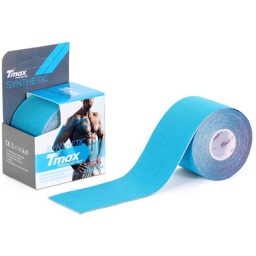 Кинезио тейп синтетика Tmax Rayon Base Tape 5cm x 5m, голубой