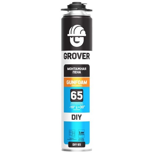 Монтажная пена Grover DIY65 профессиональная всесезонная 750 мл 899₽