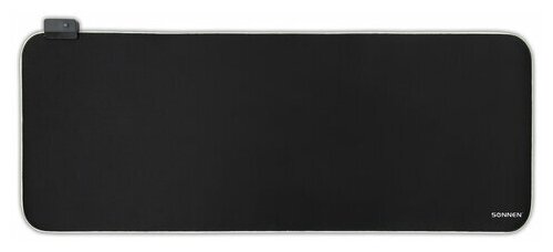 Коврик для мыши и клавиатуры игровой с подсветкой (RGB), комплект 5 шт., 800x300х3мм, SONNEN 