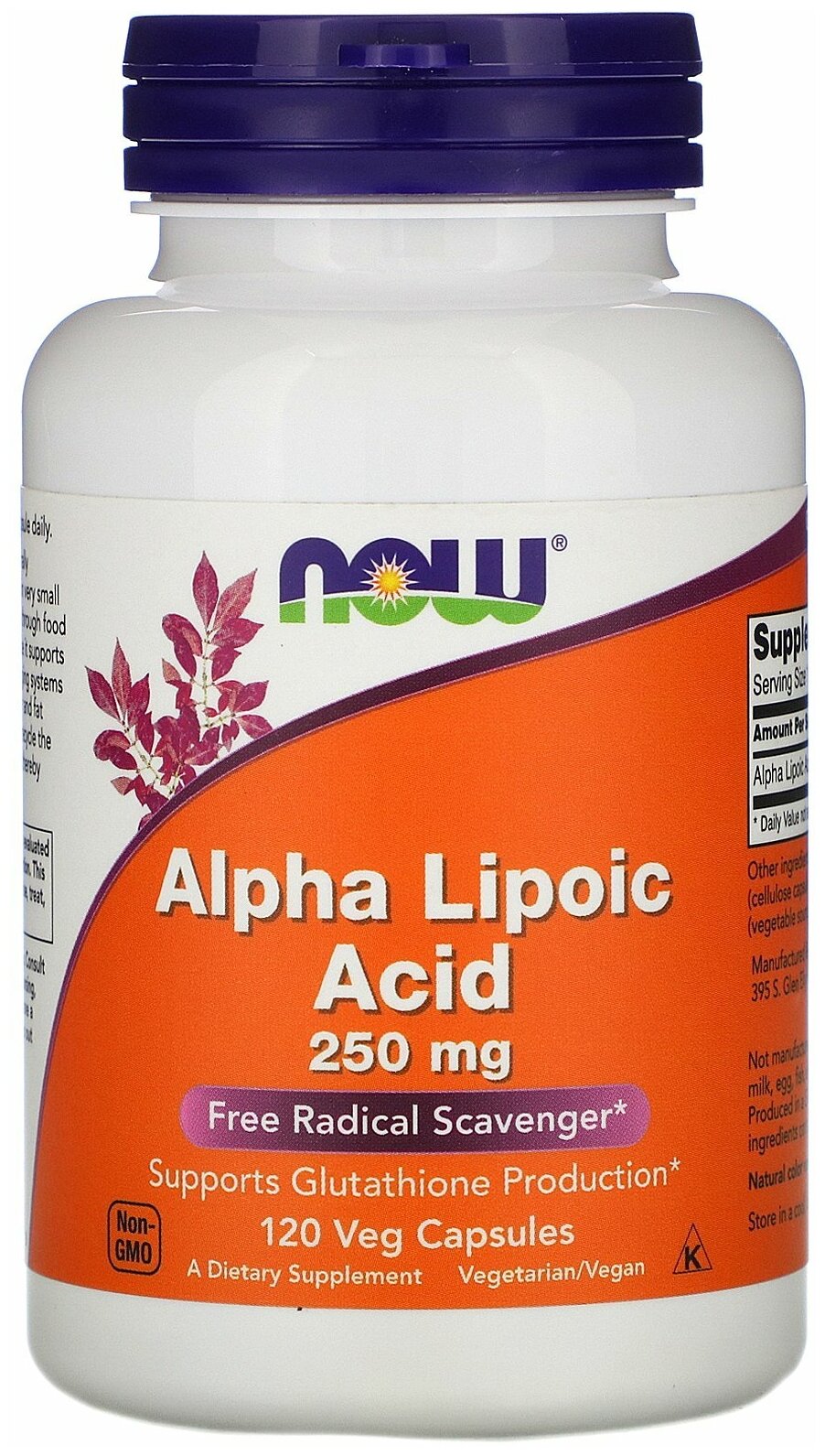 -    (Alpha Lipoic Acid Now Foods), 250 , 120 