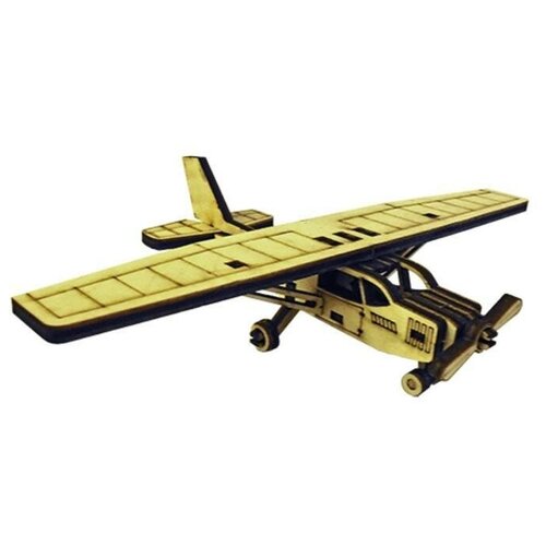 Деревянный конструктор. Cборная модель Спортивный самолёт 18 деталей