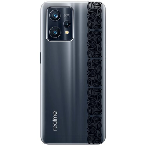 Силиконовый чехол с принтом Illusions (Line) для Realme 9 Pro+ / Рилми 9 Про+ силиконовый чехол на realme 9 pro рилми 9 про с принтом одуванчики