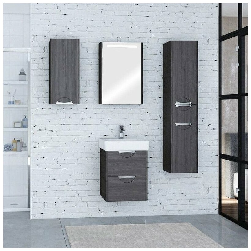Сильва 50 1A211701SIW50 Тумба 39.5x56x44.5 см (дуб макиато) Акватон - фото №10
