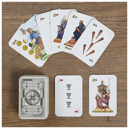 Гадальные карты Таро Классическое, 78 карт, с инструкцией 1 шт 78 шт карт книга таро санта мертвец семейная партия настольная игра ведро гадания