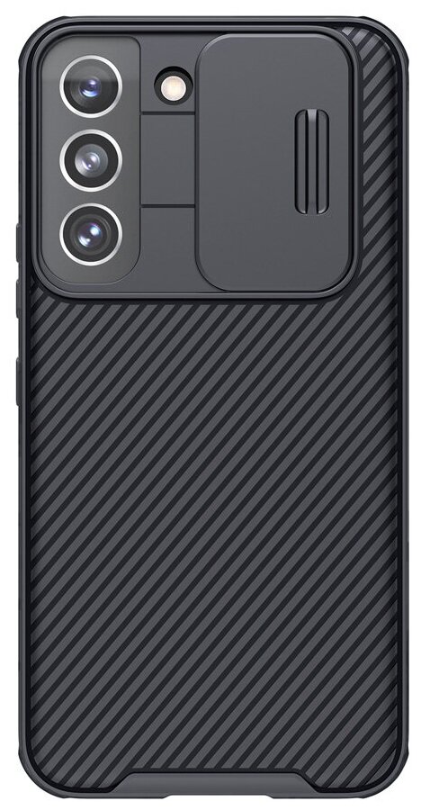 Чехол для смартфона Samsung Galaxy S22 Nillkin CamShield Pro Case черный термополиуретановый с защитой камеры
