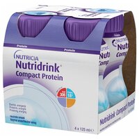 Nutridrink (Nutricia) Compact Protein, 4 шт., готовое к употреблению, 125 мл, нейтральный, 4 шт.