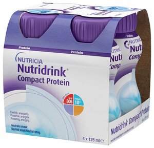Nutridrink (Nutricia) Compact Protein, готовое к употреблению, 500 мл, 500 г, нейтральный, 4 шт.