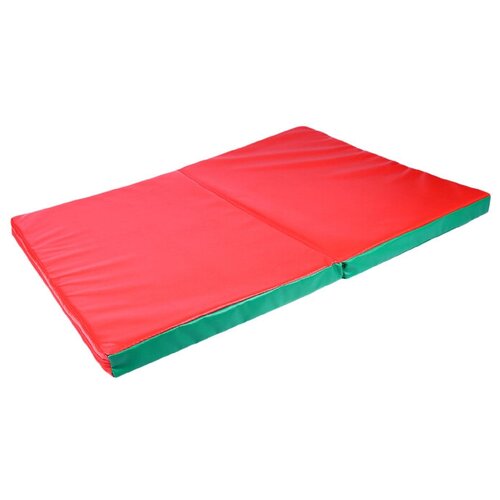 фото Мат 100 x 75 x 5 см, 1 сложение, винилискожа, цвет красный/зелёный noname