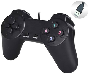 игровой контроллер/геймпад/джойстик проводной USB 2.0 для ПК, ноутбука, компьютера
