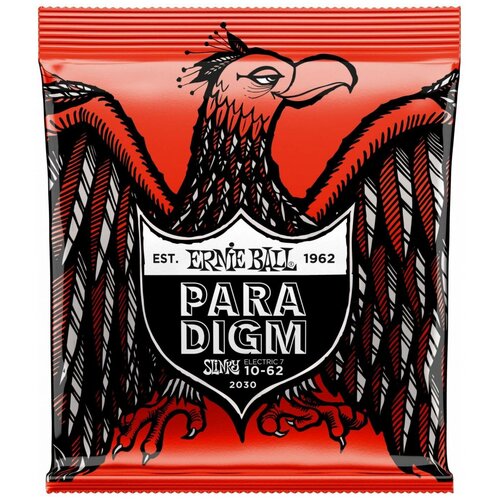 Струны для электрогитары Ernie Ball 2030 Paradigm Skinny Top Heavy Bottom 7-string 10-62