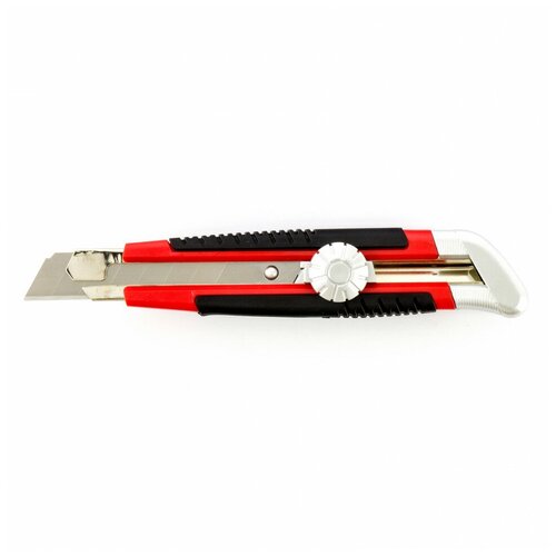 Нож MTX 18 мм, выдвижное лезвие, металлическая направляющая, винтовой фиксатор лезвия 789149