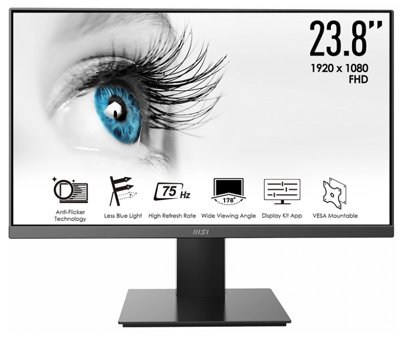 фото 23.8" Монитор MSI PRO MP241X, 1920x1080, 75 Гц, *VA