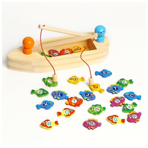 Детский развивающий набор «Рыбалка из лодки» 28,5 × 4,5 × 15 см развивающий детский набор магнитная рыбалка зверята