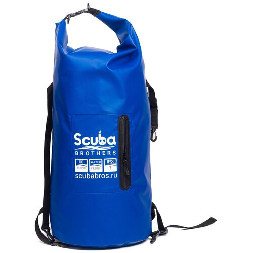 фото Гермомешок scuba brothers sup bag, 60 литров, пвх трикотаж, синий