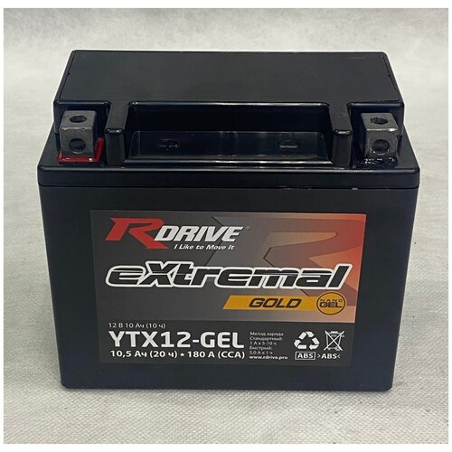 Аккумулятор мото Rdrive Gold YTX12-GEL (YTX12-BS)