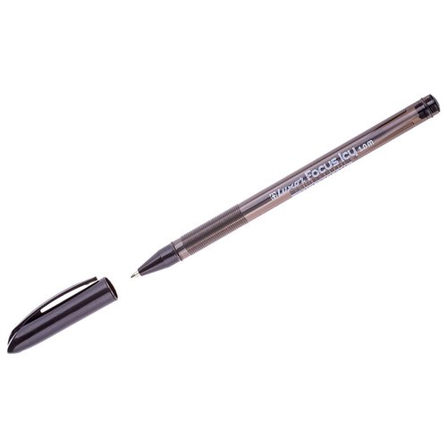 Комплект 50 шт, Ручка шариковая Luxor Focus Icy черная, 1.0мм