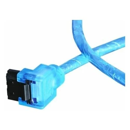 Кабель Akasa SATA - SATA (AK-CBSA01-05BK), 1 м, 1 шт., голубой кабель akasa hdmi ak cbhd02 10 м 1 шт черный