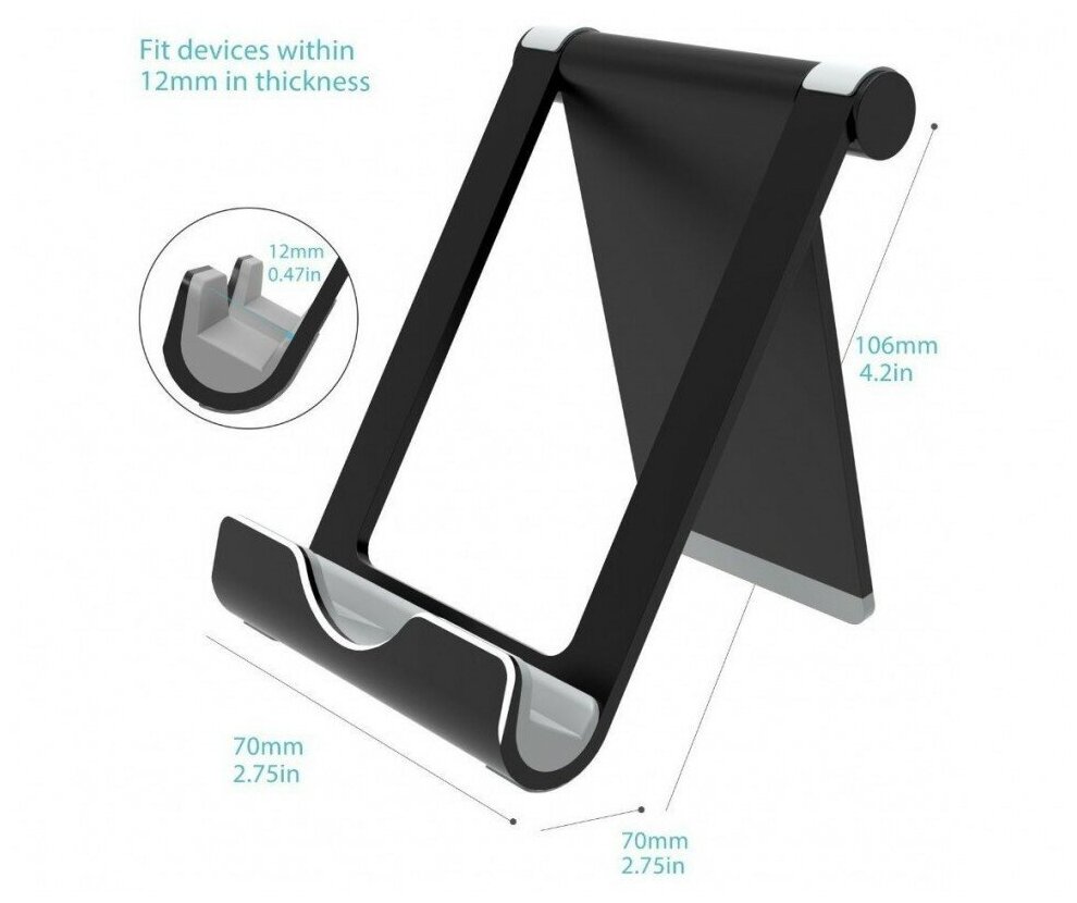 Syncwire Подставка Syncwire Tablet Stand Black для смартфонов/планшетов черная SW-MS093