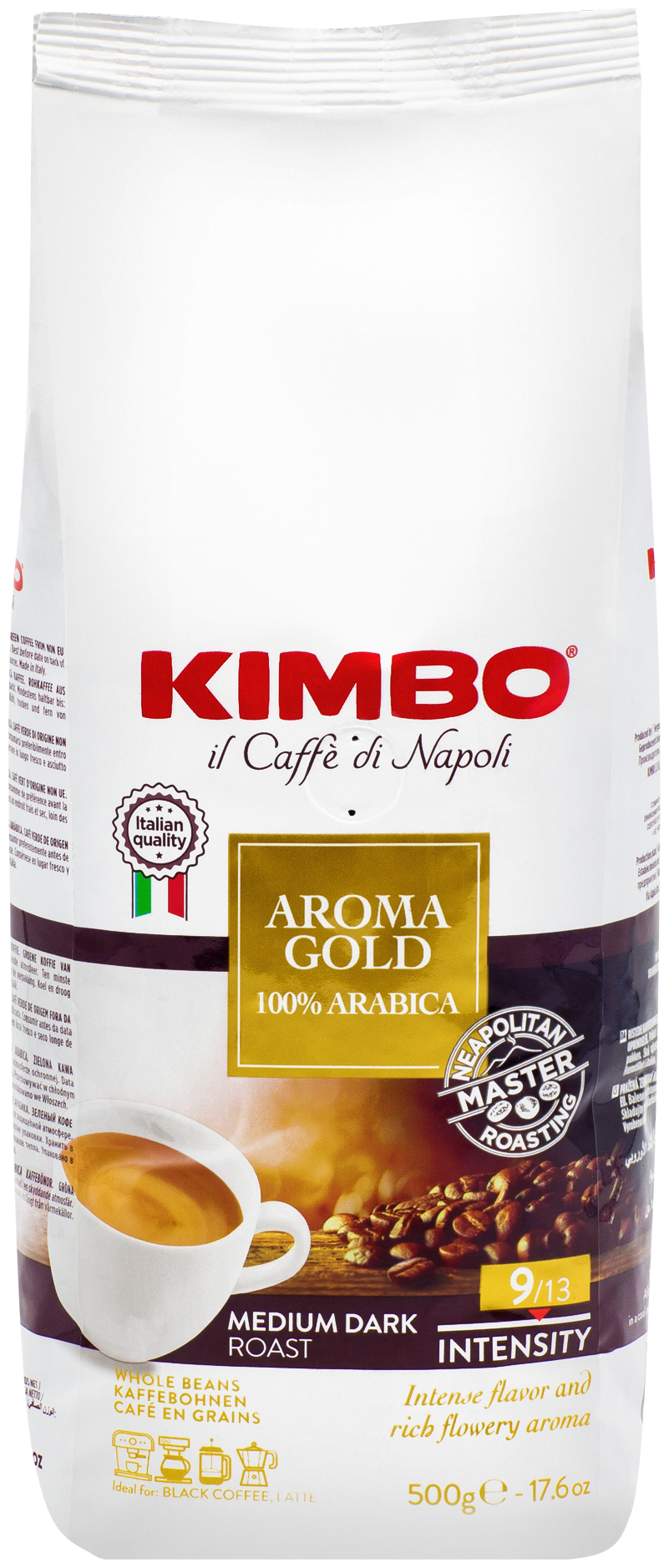Кофе в зернах Kimbo Aroma Gold Arabica 500 г