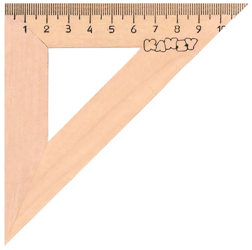Треугольник "KANZY" WTK-4511 деревянный 11 см 45 градусов
