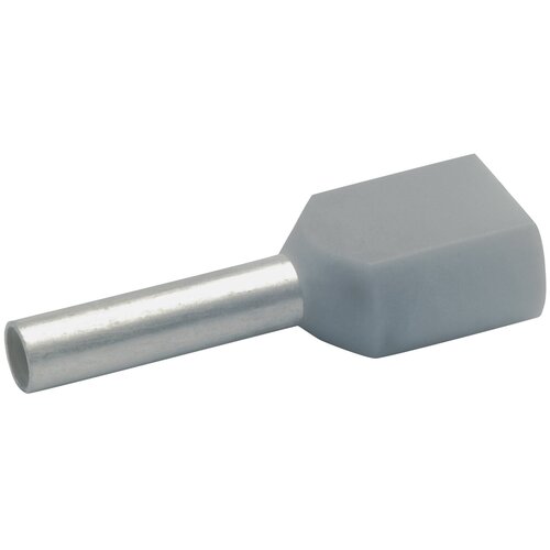 Двойной втулочный наконечник Klauke 2x4мм2, 12мм серый klk87412