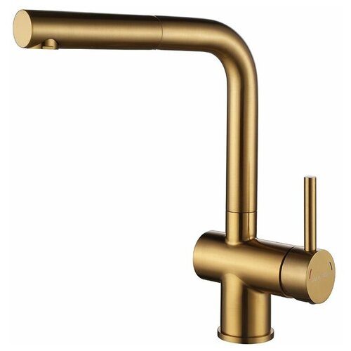 Paulmark Смеситель для кухни Paulmark Dosse, брашированное золото, Do214418-BG